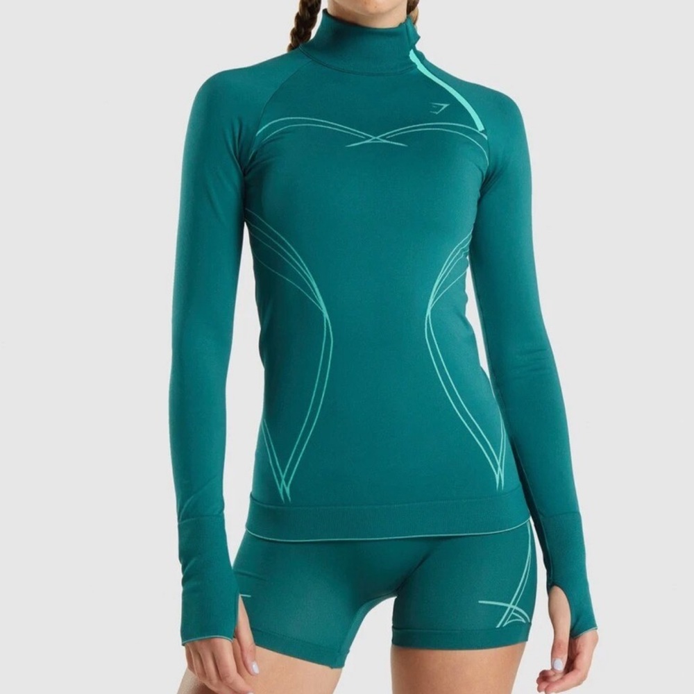 gymshark apex seamless teal